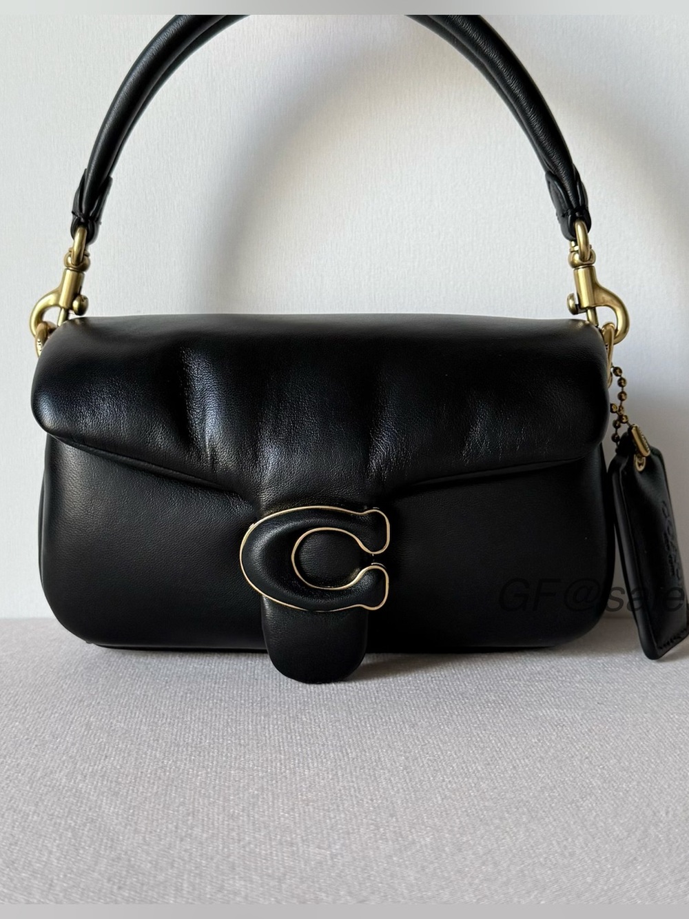 NWT Coach Pillow Tabby Shoulder & Crossbody Bag 18 Gold Hardware/Black C3880